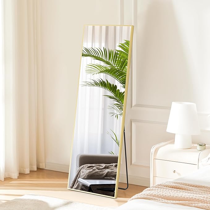 Sweetcrispy 59"x16" Full Length Mirror, Leaning or Standing Full Body Mirror