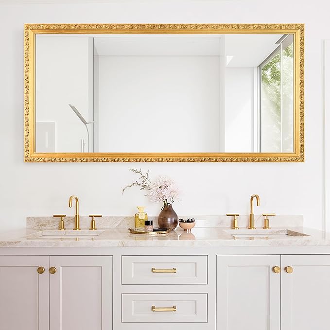 Large Decorative Mirror for Wall Decor, Big Vanity Mirror for Bathroom