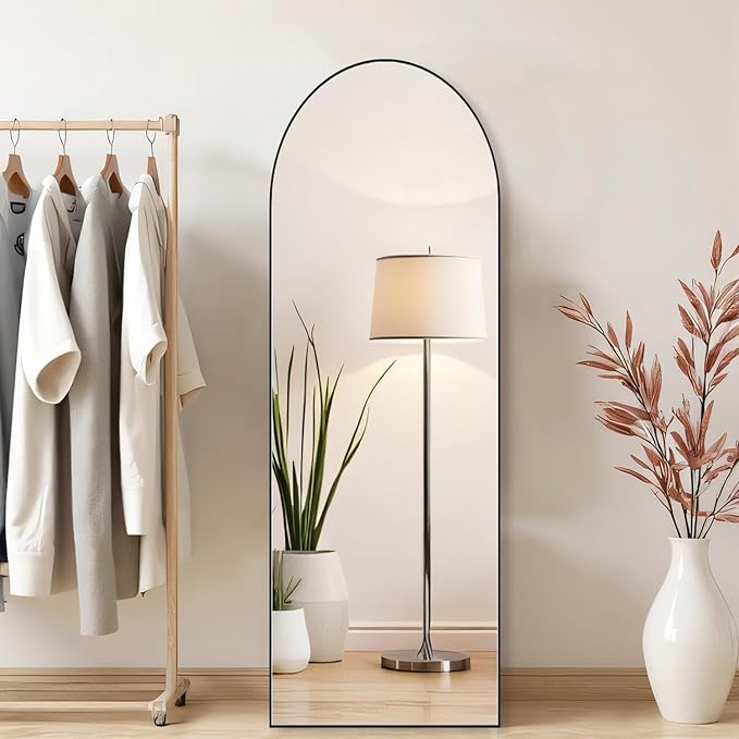 Arched Mirror Full Length, Upgraded 16"x59" Body Wall Mirrors