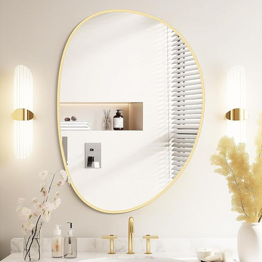 WallBeyond Irregular Wall Mirror, Asymmetrical Mirror Wall Mounted