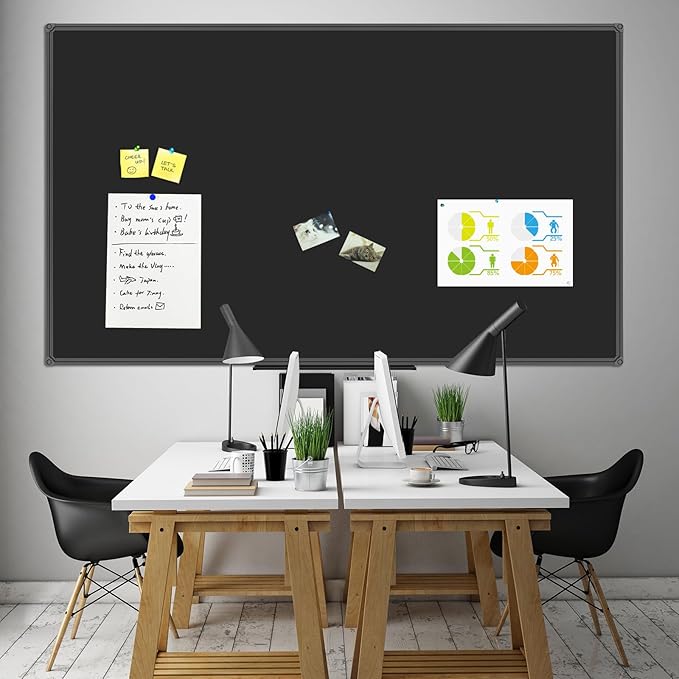 JILoffice Magnetic Chalkboard/Black Board 72 x 40 Inch