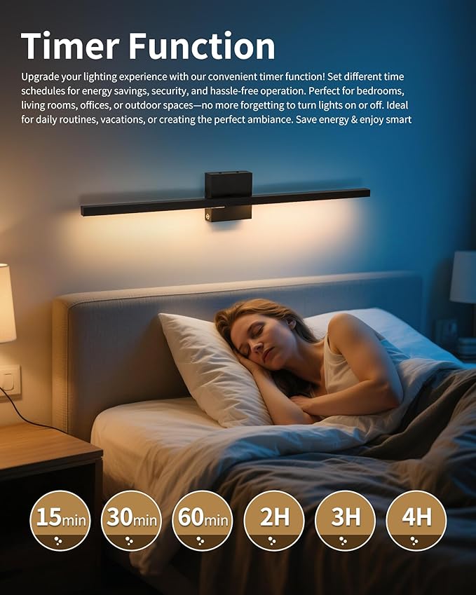 8000mAh Battery Operated Wall Sconce