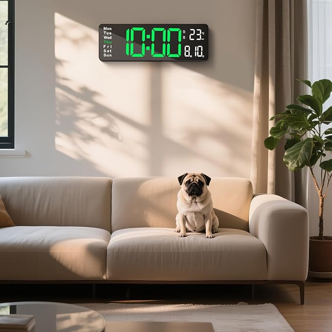 Digital Clock Large Display, Led Big Wall Electric Clocks