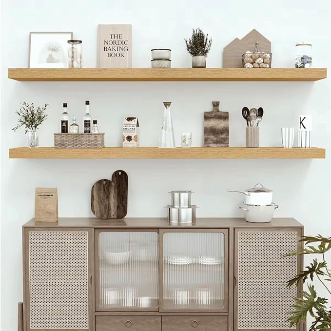 Vivelove 12" Deep Floating Shelves