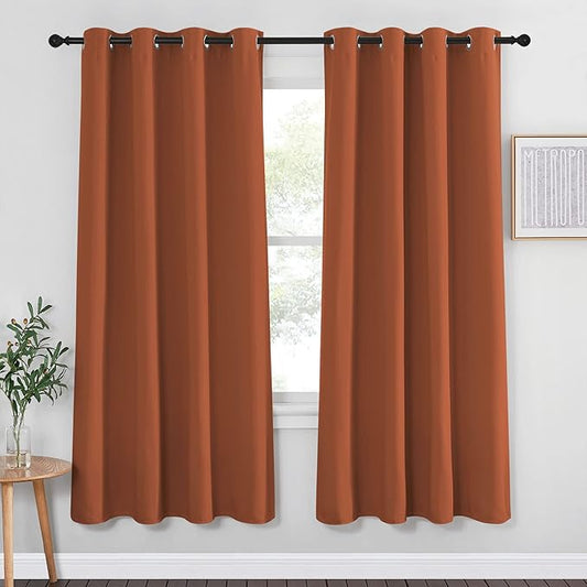 NICETOWN Blackout Bedroom Curtain 72 inches Long