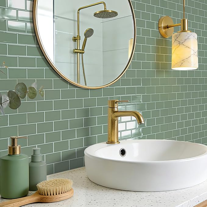 Art3d Peel and Stick Wall Tiles in Teal – 10-Pack of 12 x12 Thickened Design
