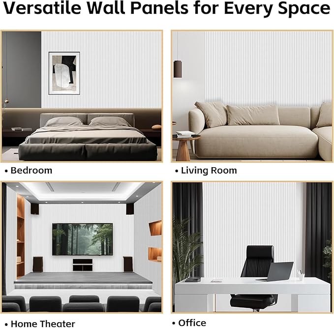 RITOLLO 12 Pack Acoustic Wall Panels, 47.2X23.6X0.4 inch Decorative
