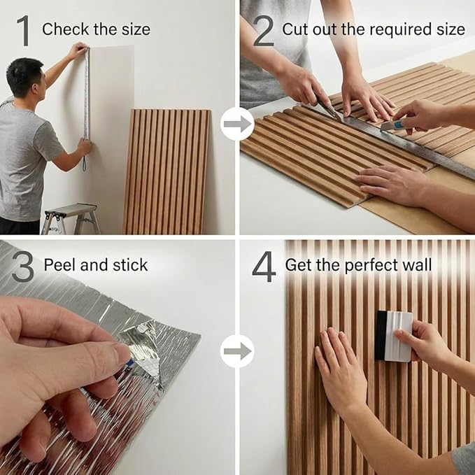 3D Wall Panels Peel and Stick – 15.74" x 118" PVC Faux Texture Wall Covering