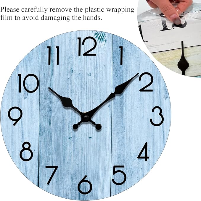 Wall Clock, Modern Wall Clocks Battery Operated, Silent Non Ticking Clock