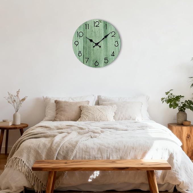 Wall Clock, Modern Wall Clocks Battery Operated, Silent Non Ticking Clock