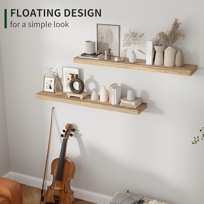 Marsmiles Wood Floating Shelves