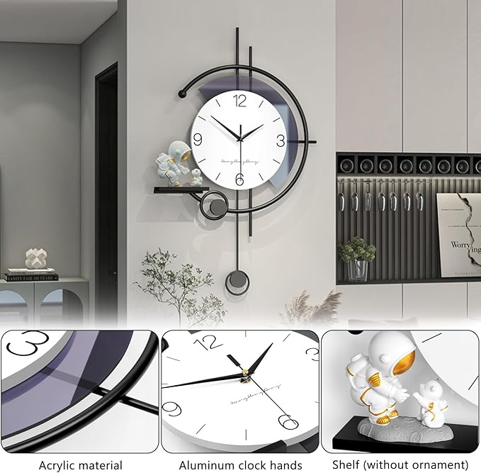 Modern Wall Clock Large Minimalist Decorative Wall Clocks Creativity Silent Non