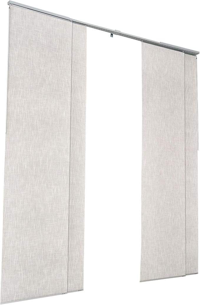VEVOR Panel Track Blinds, Extendable Track from 45.8 in to 86 in W, Trimmable