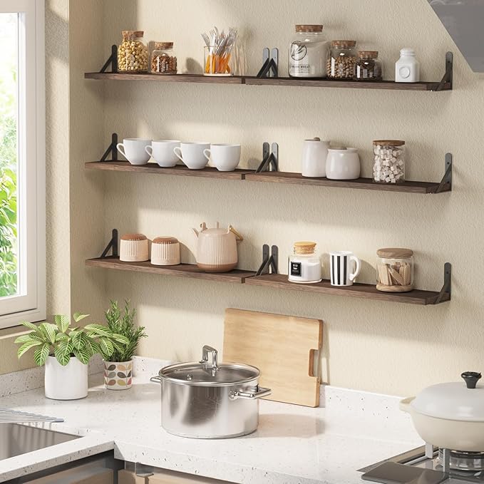 YGEOMER 23.6 Inch Floating Shelves