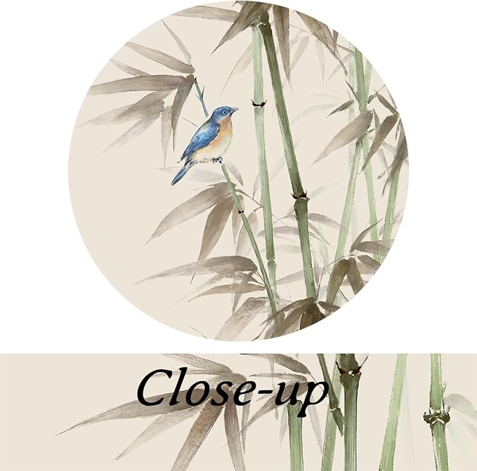 KREATIVE ARTS 3 Piece Bamboo Canvas Wall Art Set Zen Print