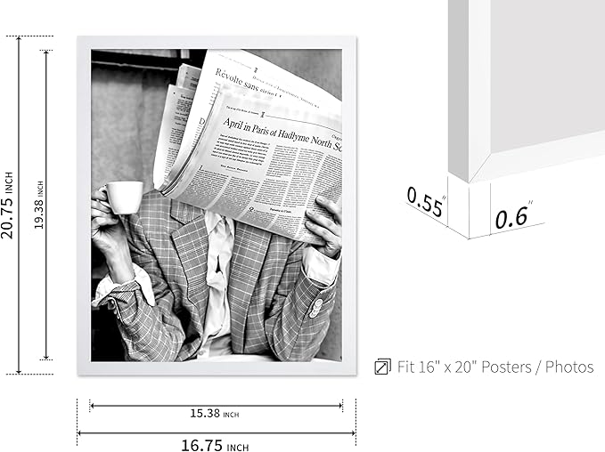 Poster Master Woman Reading Newspaper