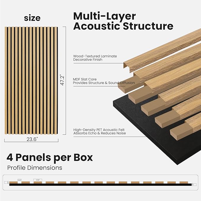 Wood Slat Wall Panels