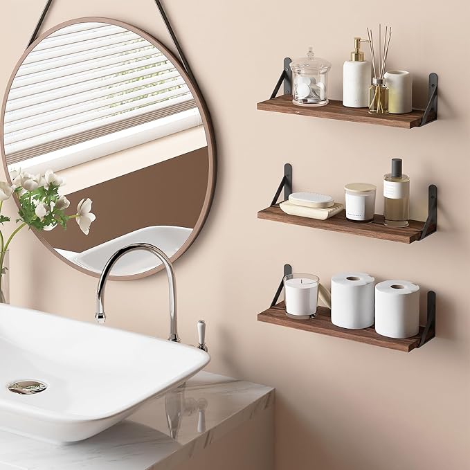 YGEOMER 16.5 Inch Floating Shelves