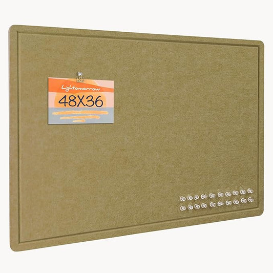 Bulletin Board, 24 x 18 inches Felt Board Decorative Pin Board, Cork Board