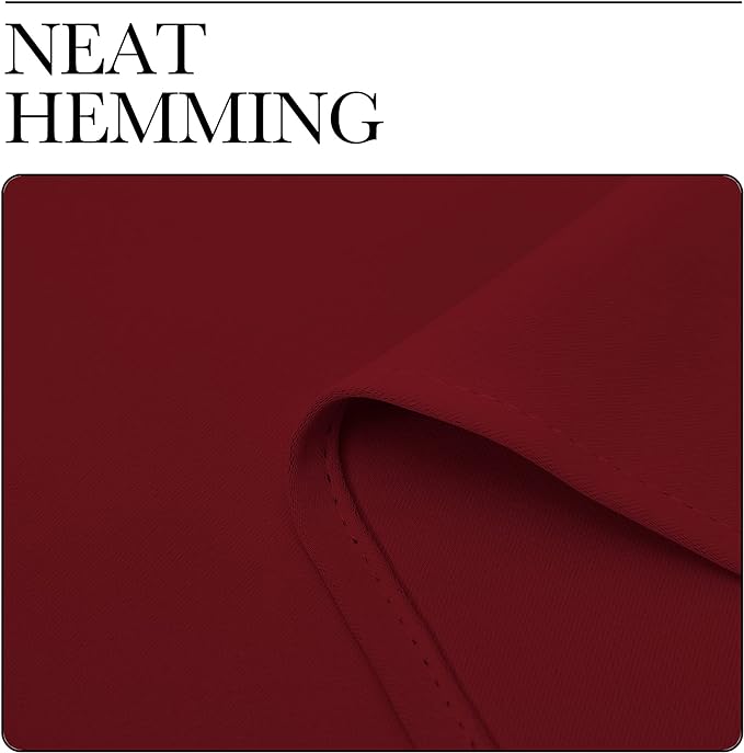NICETOWN Christmas Burgundy Blackout Curtains and Drapes