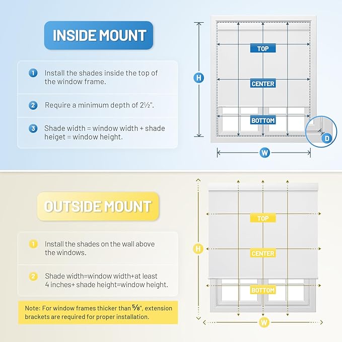 Motorized Blinds with Remote, Cordless Smart Blinds with Valance Cover