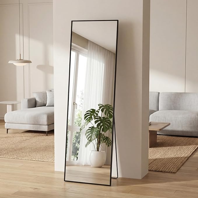 Sweetcrispy 56"x15" Full Length Mirror, Leaning or Standing Full Body Mirror