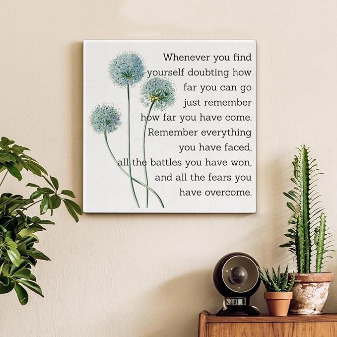 Motivational Quotes Wall Art Decor, Inspirational Graduation Decor Gift