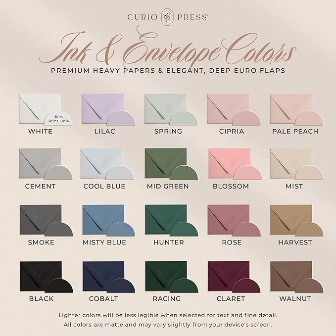 Curio Press Personalized Stationery for Women & Men - A2 Army Flat Thank You Cards with Custom Notecards, Personalized Note Cards with Envelopes and Name, Custom Stationery - Military Officer Flat