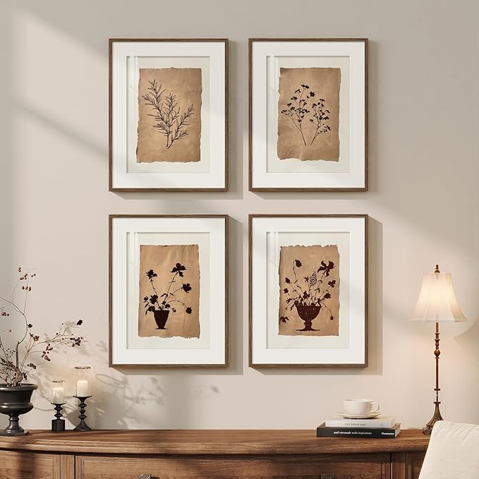 Framed Vintage Botanical Wall Art