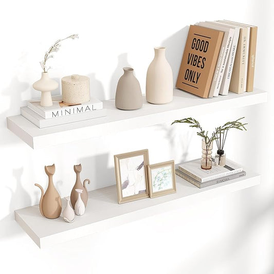 Venusmiles Floating Shelves for Wall 36 inch Long, Engineered Wood Wall Shelves