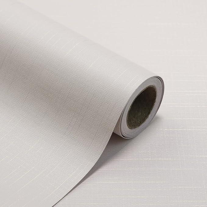 Grasscloth Peel and Stick Wallpaper Beige Gold Wallpaper15.7 x 118" Thick Linen