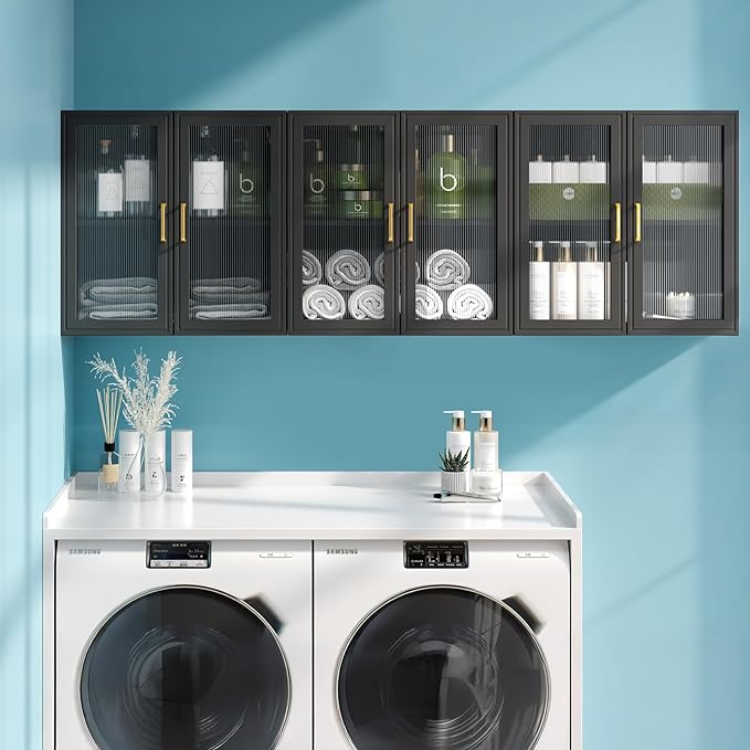 Furnaza LED Wall Storage Cabinets