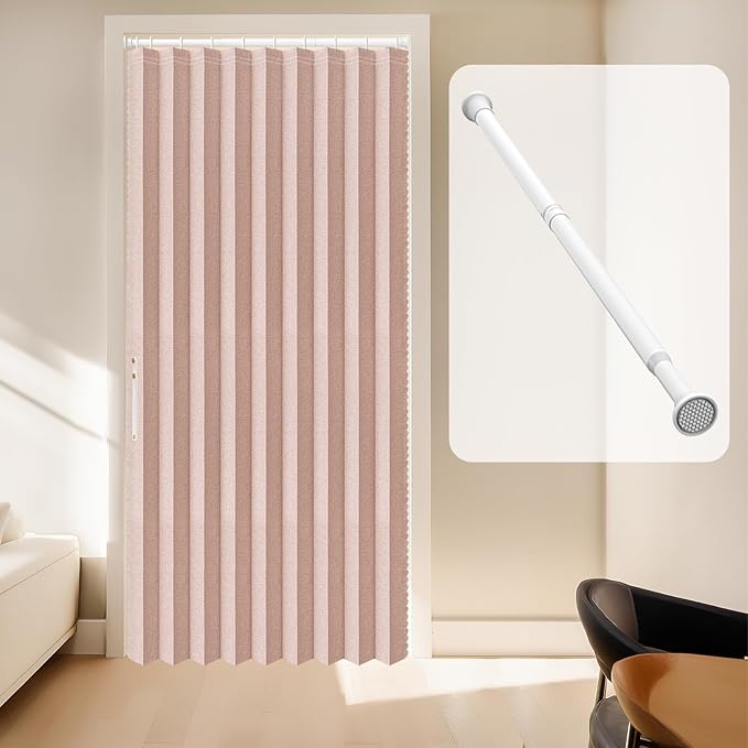 AJAZZ Blackout Accordion Door Curtain