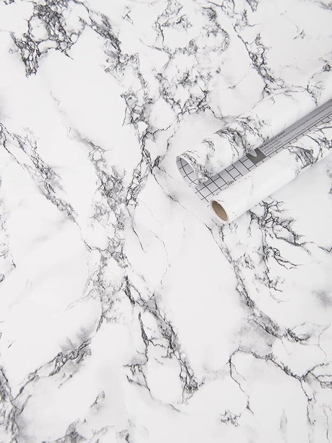 Art3d 200" * 17.3" Marble Paper Countertops