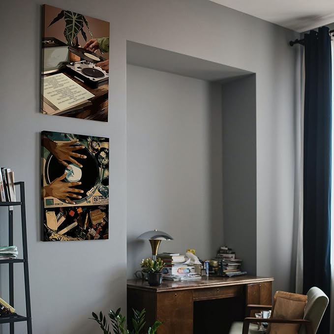 YFvrPt Black Girl Wall Art Decor Modern Black Woman Painting Prints