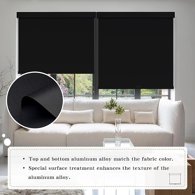 SUNOFF Cordless Blackout Roller Shades Blinds