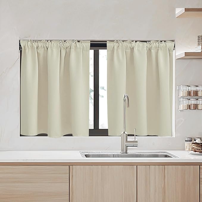 RYB HOME Small Window Curtains