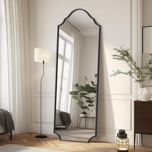 WallBeyond Arched Full Length Mirror Wall Mounted, Living Room, Hanging or