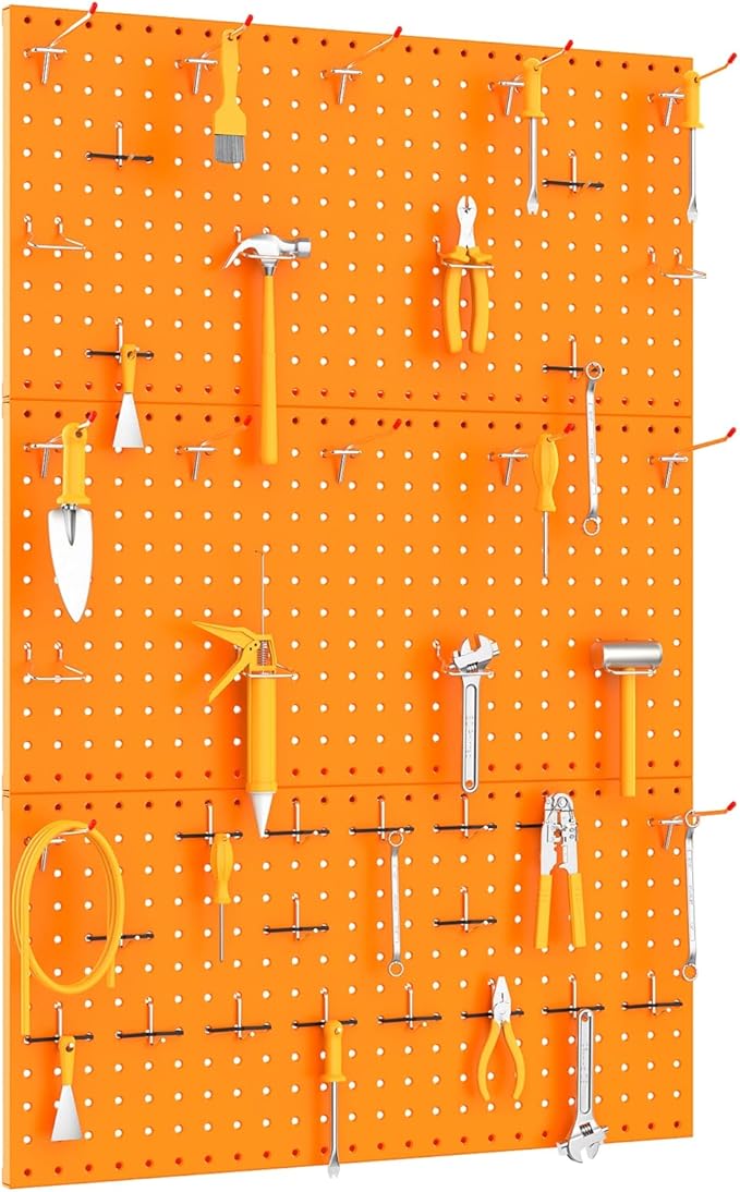 TORACK 3 PCS Metal Pegboard Panels