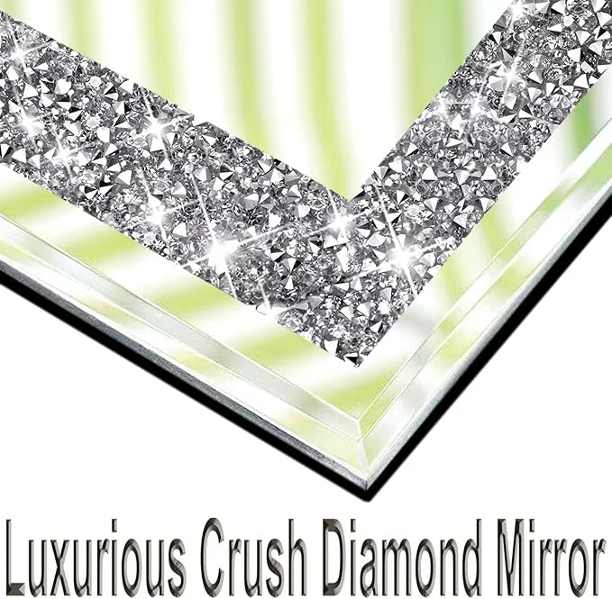 Crush Diamond Mirrors Wall Decor 6inch Mirror Tiles
