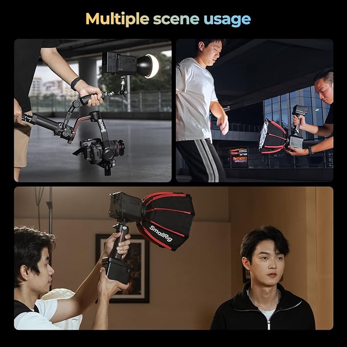 SmallRig RC 100B COB Video Light, Portable Bi-Color 2700-6500K Continuous Lighting, 100W Studio Light, APP Control, High CRI 97+ Spotlight for Photography & Video, Pro Version (Without Battery) 5094