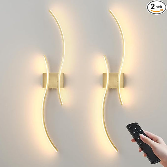 Battery Operated Wall Sconces Set of Two