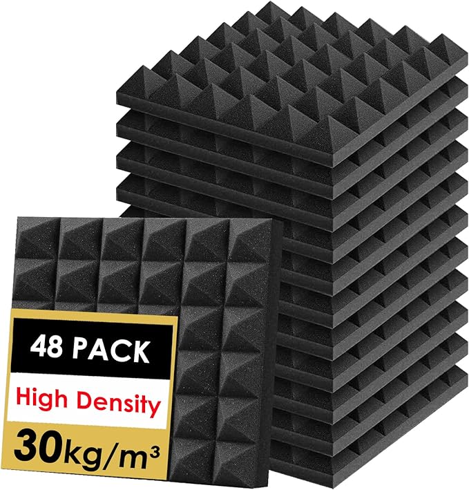 FONESO Acoustic Panels, High Density Soundproof Foam Panels