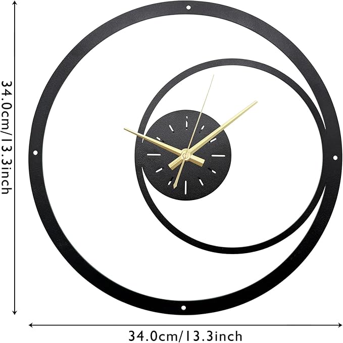 Minimalist Metal Wall Clock