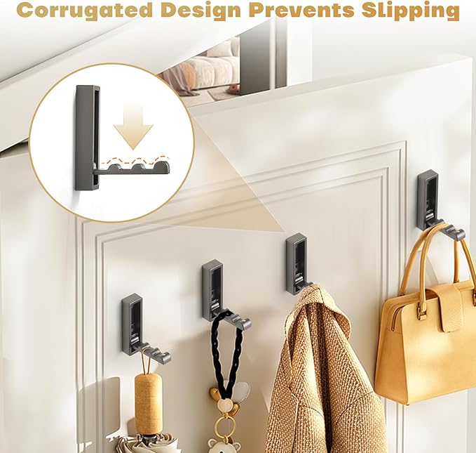 Folding Wall Hook, Heavy Duty Zinc Alloy No Rust Fold Up Hooks