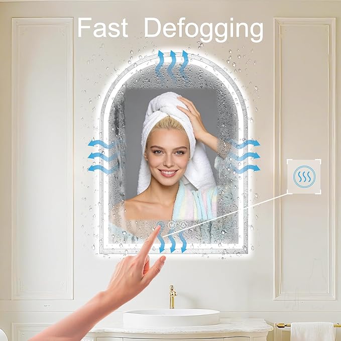 Arched LED Bathroom Mirrors