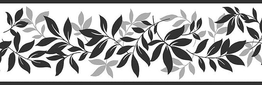 Fine Decor Leaf Trail Peel and Stick Border, 4.9 in x 16.3 ft