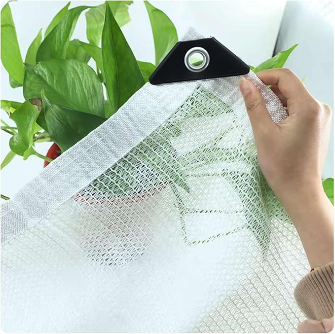Greenhouse Shade Cloth White 50% Shade Rate, Heavy Duty Greenhouse Shading Net for Veggie Garden Nursery Succulents, Shade Fabric 6.6'x13' 10'x10' 10'x20' 10'X26' 13'x20' Washable Tear-Resistant(10'x2