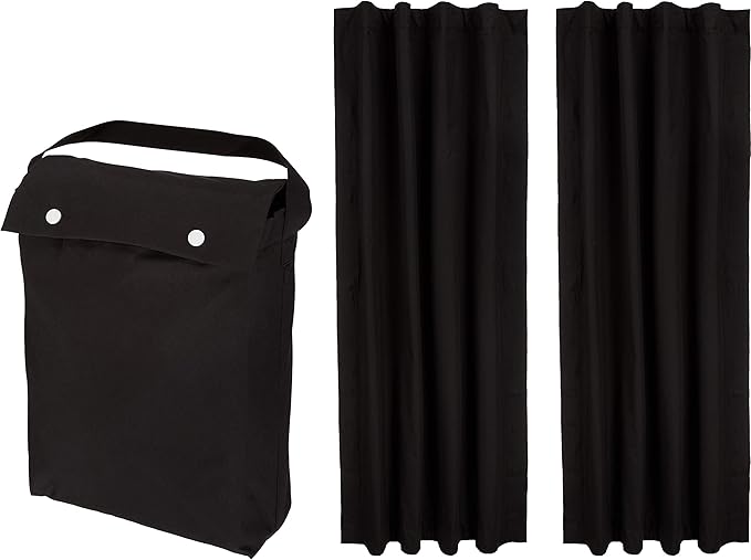Amazon Basics Portable Energy Saving Noise Reducing Blackout Curtain Shade