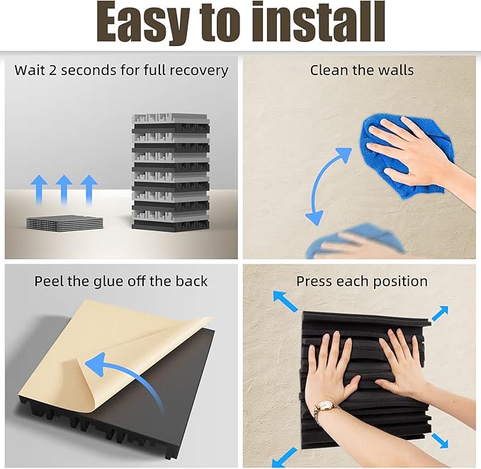 18 Pack Sound Proof Foam Panels